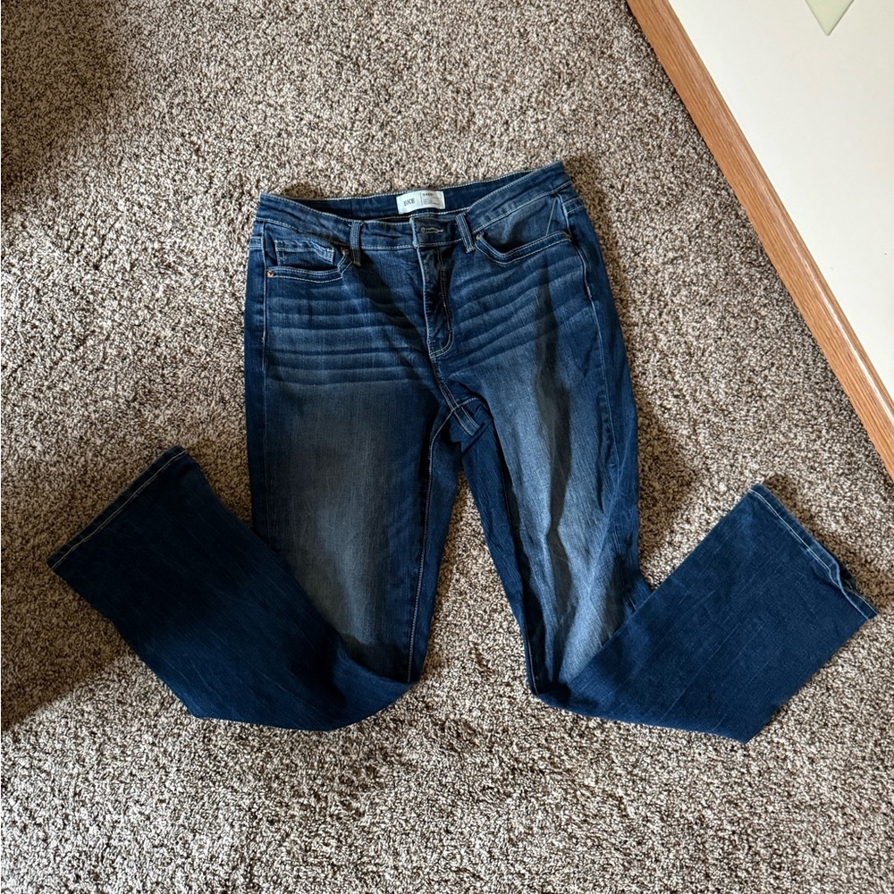 BKE Dark Blue Straight Leg Jeans